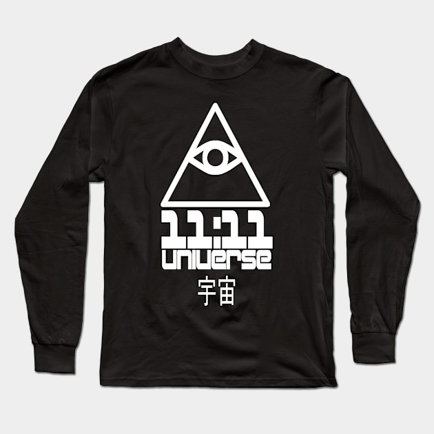 Synchronicity - 11:11 - Universe - Eye of Providence - All Seeing Eye - phenomenon 11 Long Sleeve T-Shirt by DazzlingApparel